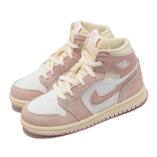 

Nike Jordan 1 Retro High OG TD AJ1 Вымытый розовый для малышей Повседневная FD2598-600, Белый, Jordan 1 Retro High Og Td