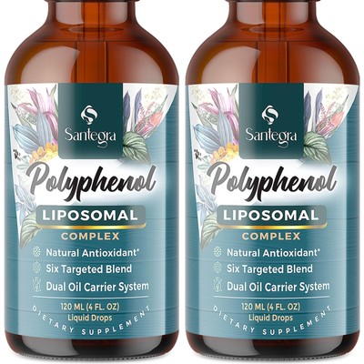 4300 MG Liposomal Polyphenols Supplement, 240 ML Polyphenol Complex, 6 Advanc...