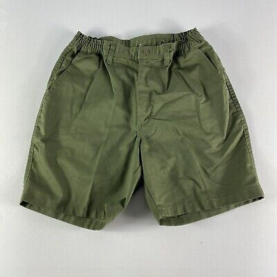 VINTAGE Boy Scouts of America Cargo Shorts Adult 32  Army Green Troop Mens