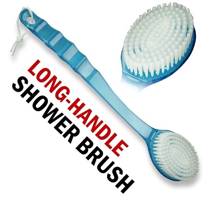 Back Scrubber for Shower Long Handle Back Brush Full Body Shower Cleaning Brush