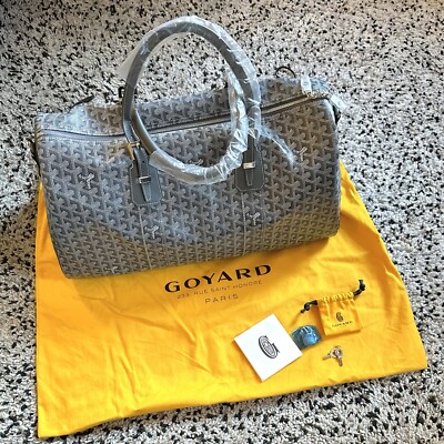 goyard boston 50 green duffle w strap brand newnever used from store 404555667043