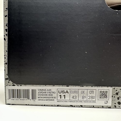 Pre-owned Jordan Nike W Air  Retro V 5 Mars For Her 23 Women's Size 11 Men's 9.5 Dd9336-800 In Red