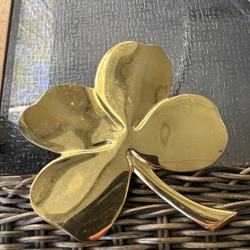 Eq　Jiminy craft language　ill his clover Eq Jiminy craft language ill his clover Gold Tone 4 Leaf