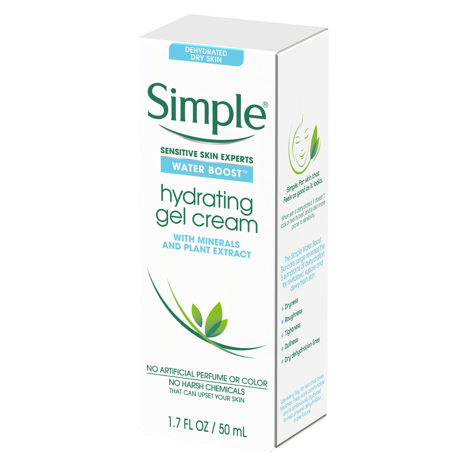 x2 Simple Water Boost Hydrating Gel Cream, Face Moisturizer