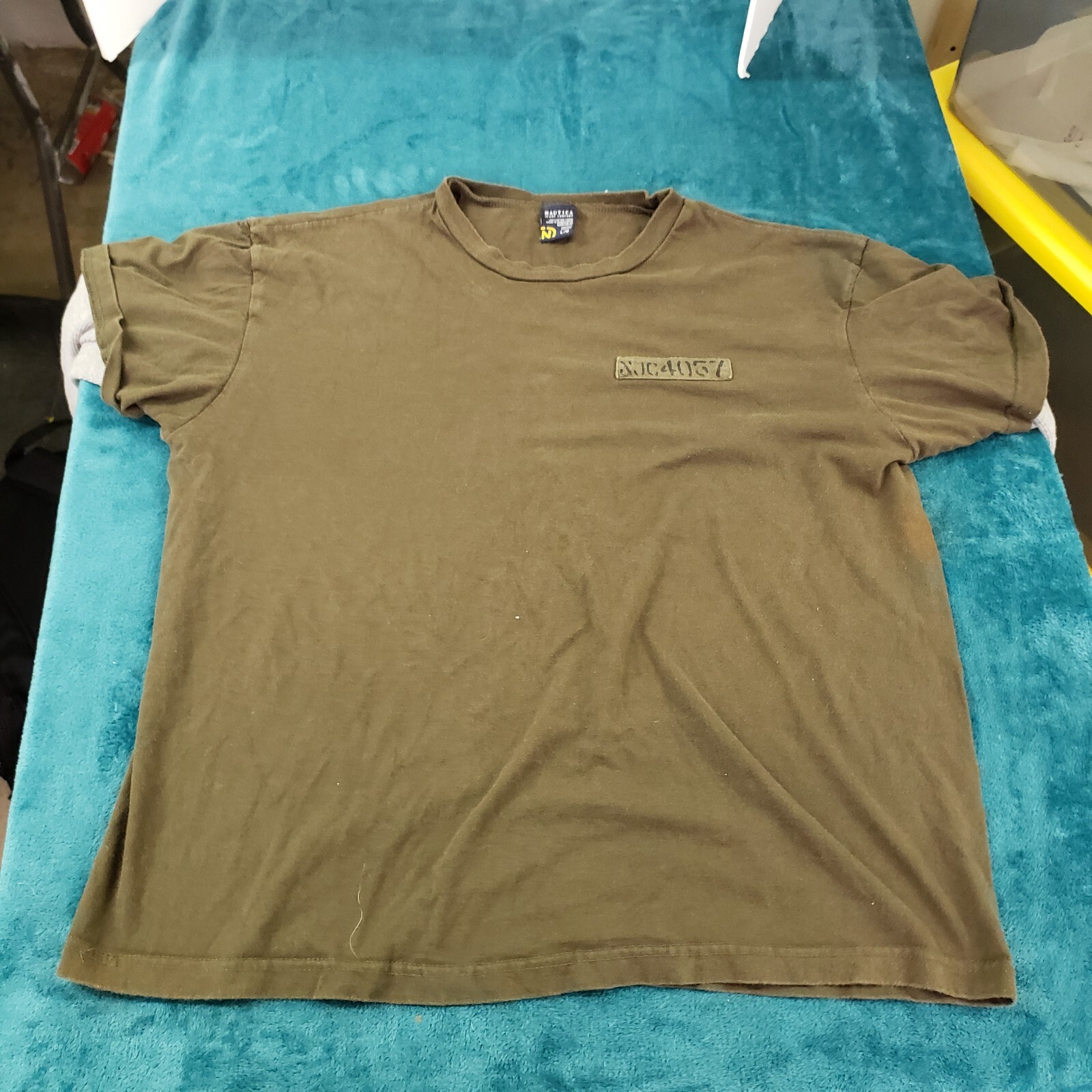 夏SALE 　Nautica Jeans Co. ラガーシャツ XL Nautica Jeans Company Mens Brown Long Sleeve T-Shirt Size
