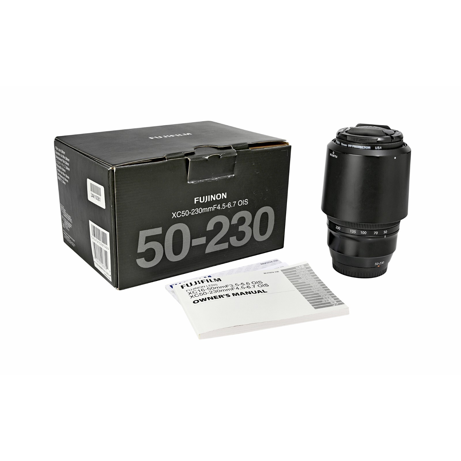 ★良品★FUJIFILM FUJINON XC 50-230mm 4.5-6.7 Fujifilm XC 50-230mm f/4.5-6.7 OIS II Lens, Black 16460771