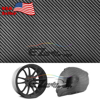 19''x38'' Hydrographic Film Hydro Dipping Dip Water Transfer Black Carbon Fiber #6