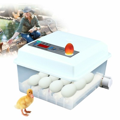 16 Egg Incubator Automatic Turning Temperature Control Hatcher Machine Durable