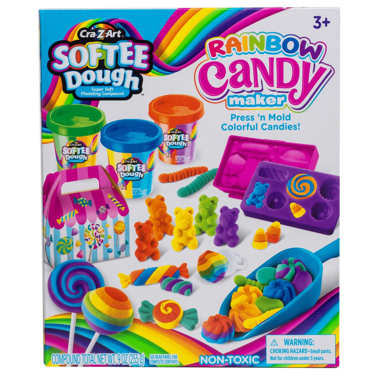 Cra-Z-Art Softee Dough Multicolor Rainbow Candy Maker Dough Cra-Z-Art Softee Dough Multicolor Rainbow Candy Maker Dough