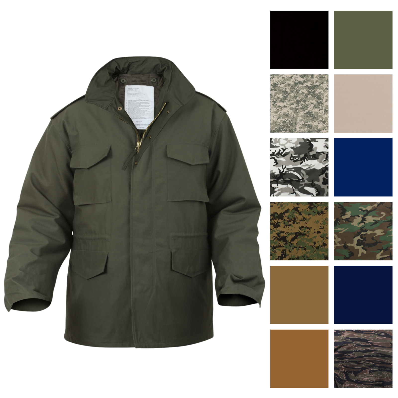 Camo M-65 Field Coat Camouflage Army M65 Tactical Uniform Camo M-65 Field Coat Camouflage Army M65 Tactical Uniform
