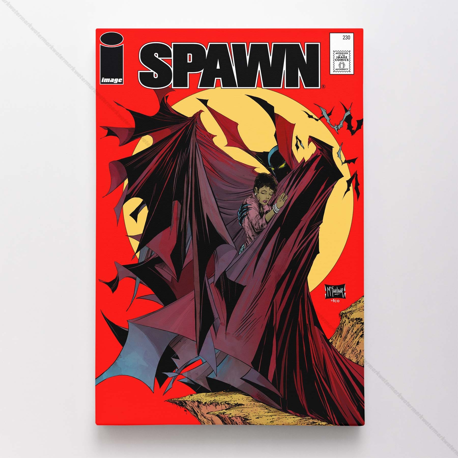 Spawn 230 Poster Canvas Comic Book Cover Art Print #A