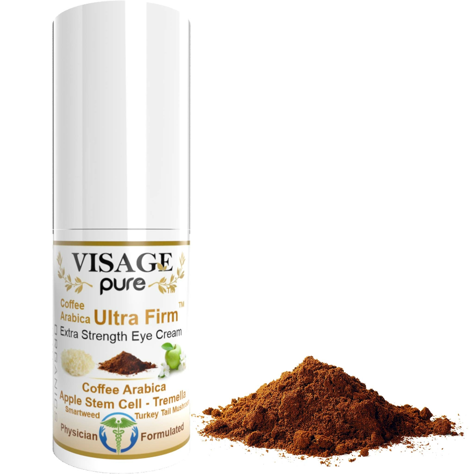 Coffee Arabica Ultra Firm Eye Cream - USDA Organic - by Visage Pure