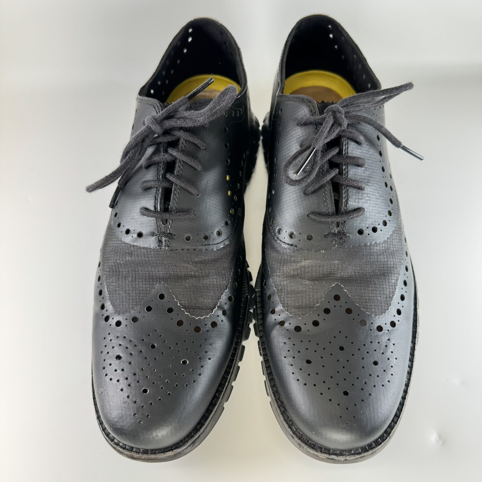 Cole Haan No Stitch Zerogrand Men Size 11 M Shoes Black Wingtip Oxford C12973