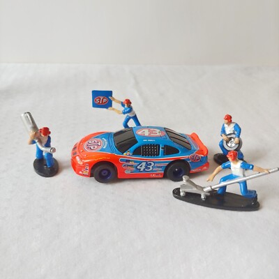 Tyco Kyle Petty Nascar #43 STP Pontiac Grand Prix Pit Crew Slot Car Tested Runs