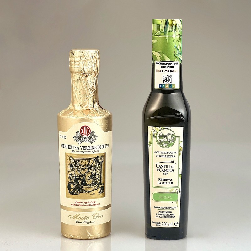 Duo Latino: Mosto Oro + Reserva Familiar Picual