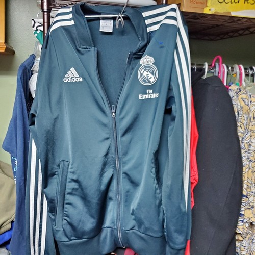Vintage Adidas Real Madrid Track Jacket Mens Medium