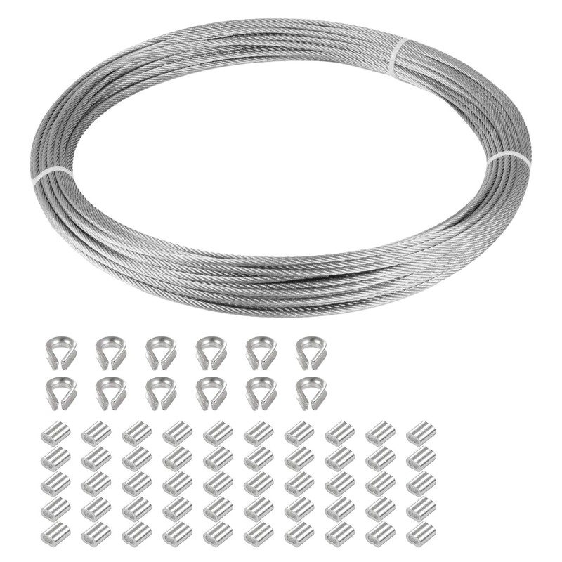 1/16 Inch Stainless Steel 316 Cable Wire Rope 33FT Length*
