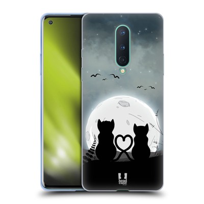 HEAD CASE DESIGNS CAT AND MOON SOFT GEL CASE FOR GOOGLE ONEPLUS PHONES