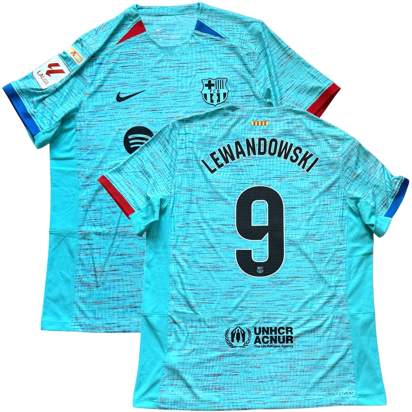 2023/24 Barcelona Authentic Third Jersey #9 Lewandowski XL 2023/24 Barcelona Authentic Third Jersey #9 Lewandowski XL