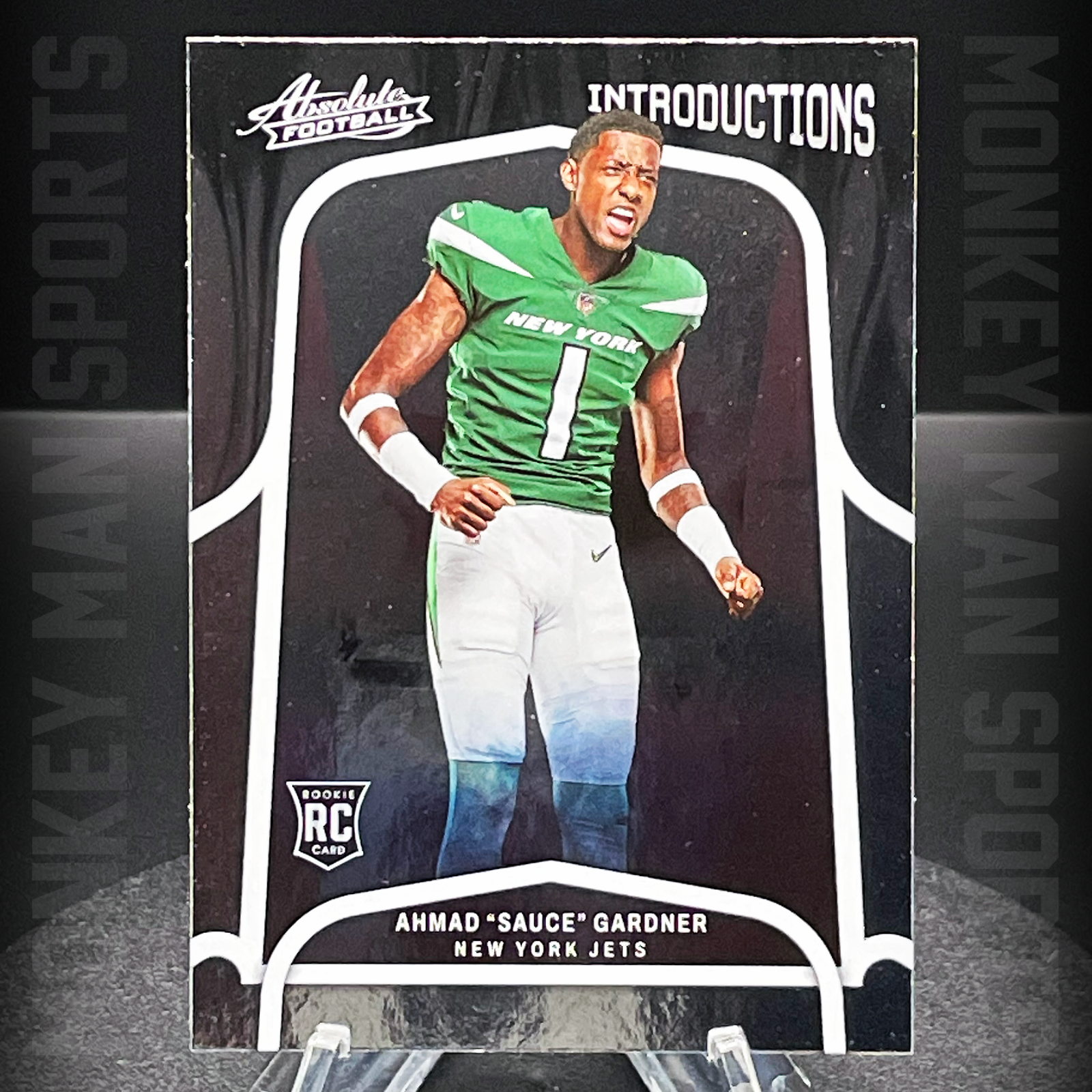 2022 Absolute Football - Sauce Gardner Rookie RC - INTRODUCTIONS #INT-18 MINT