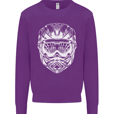 Downhill Mountain Biking Helmet DH MTB Kids Sweatshirt Jumper