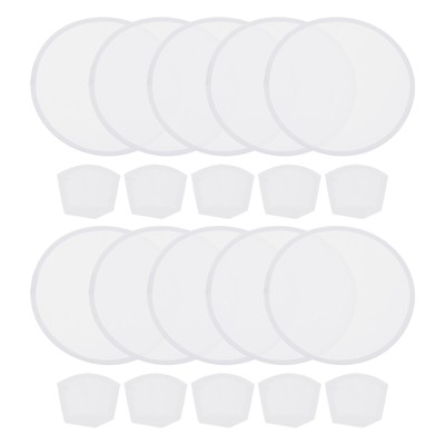 10Pcs 10" Foldable Flying Disc Colorful Pocket Disc White