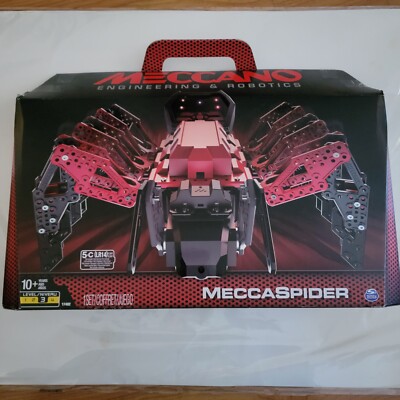 2017 Meccano Meccaspider Robitic Programmable Model Kit Red/BlacK. NEW