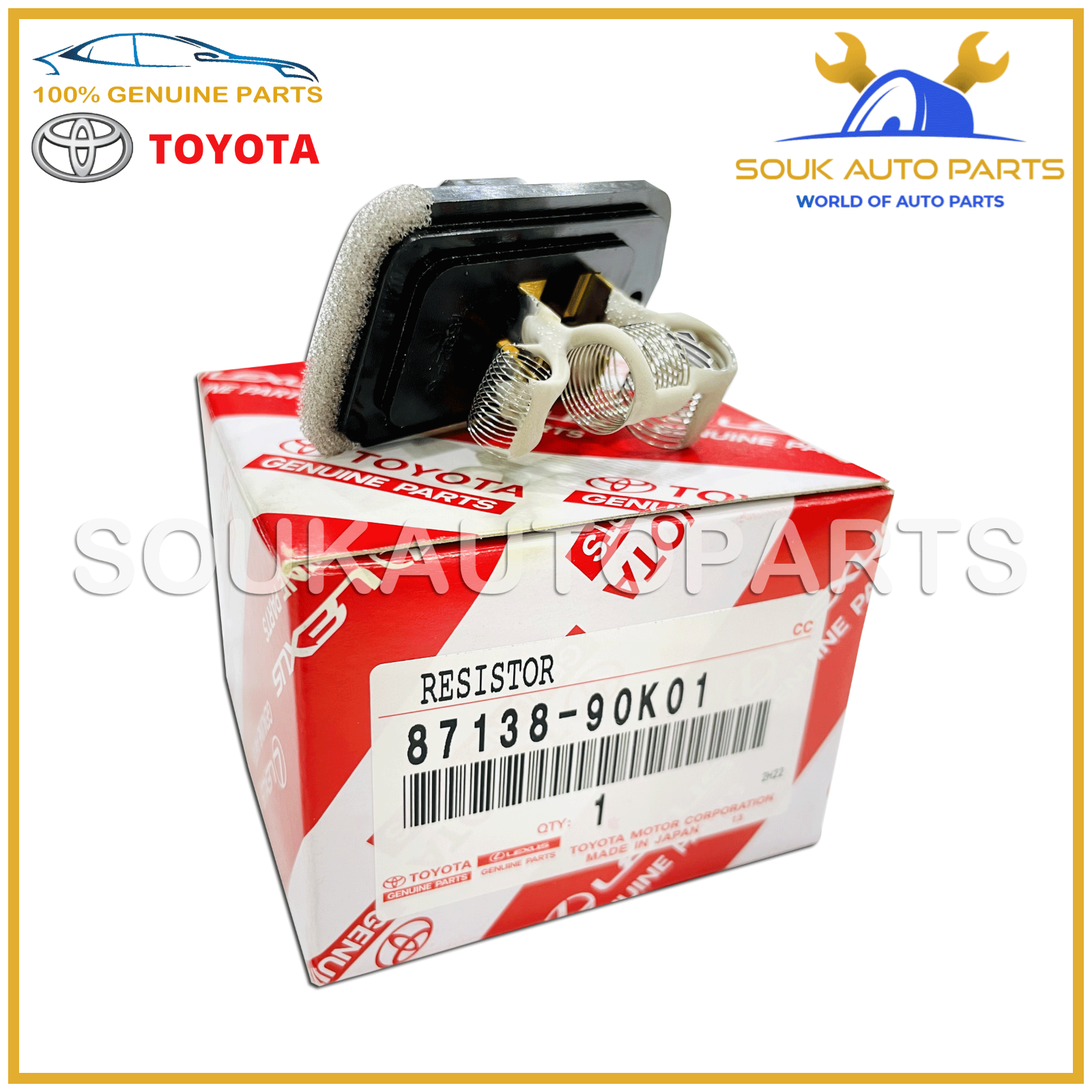 87138-90K01 Genuine Toyota RESISTOR, HEATER BLOWER