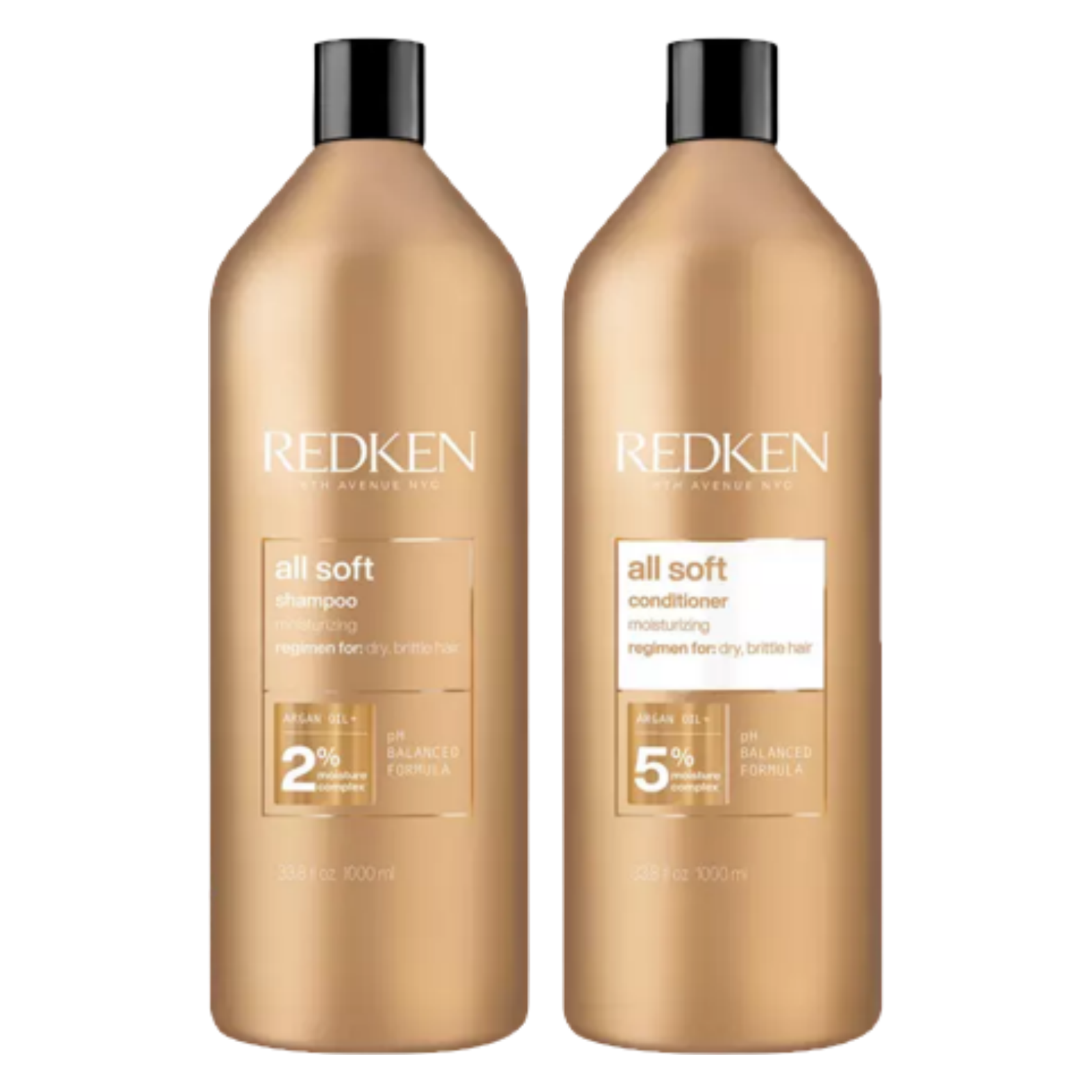 REDKEN All Soft Shampoo&Conditioner 33.8oz DUO