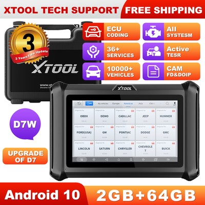 XTOOL D7S Car Bidirectional Diagnostic Tool Full System Scanner Key Coding DoIP
