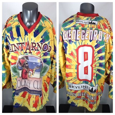 Saint Arnold Hockey Club (Med) Brewery Beer Tie-Dye Jersey Awesome!