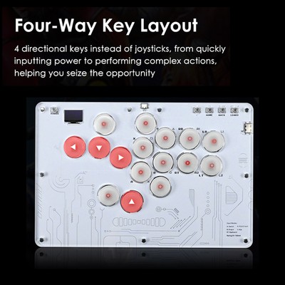 HITBOX Fighting Keyboard Arcade Joystick Advanced Buttons Raspberry Pi Keyboard