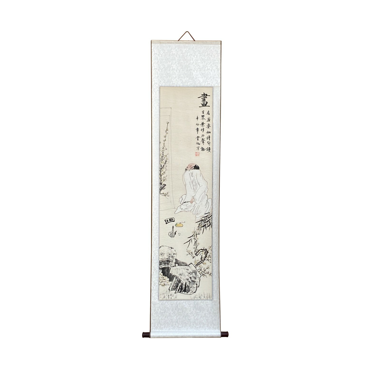 Chinese Calligraphy Writing Scholar Theme Scroll Painting Wall Art ws2128S Chinese Calligraphy Writing Scholar Theme Scroll Painting Wall Art ws2128S