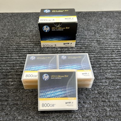 Pack Of 5 HP LTO 3 Ultrium 800GB Data Cartridge C7973A
