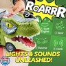 JOYIN 13 in 1 Dinosaur Toys for Kids 3-5, Dinosaur Truck with 12 Pull Back Cars, Small Cars Set, Birthday Gifts Toys for 3 4 5+ Year Old Boy, Transport Carrier Truck for Toddlers 3-4 Years