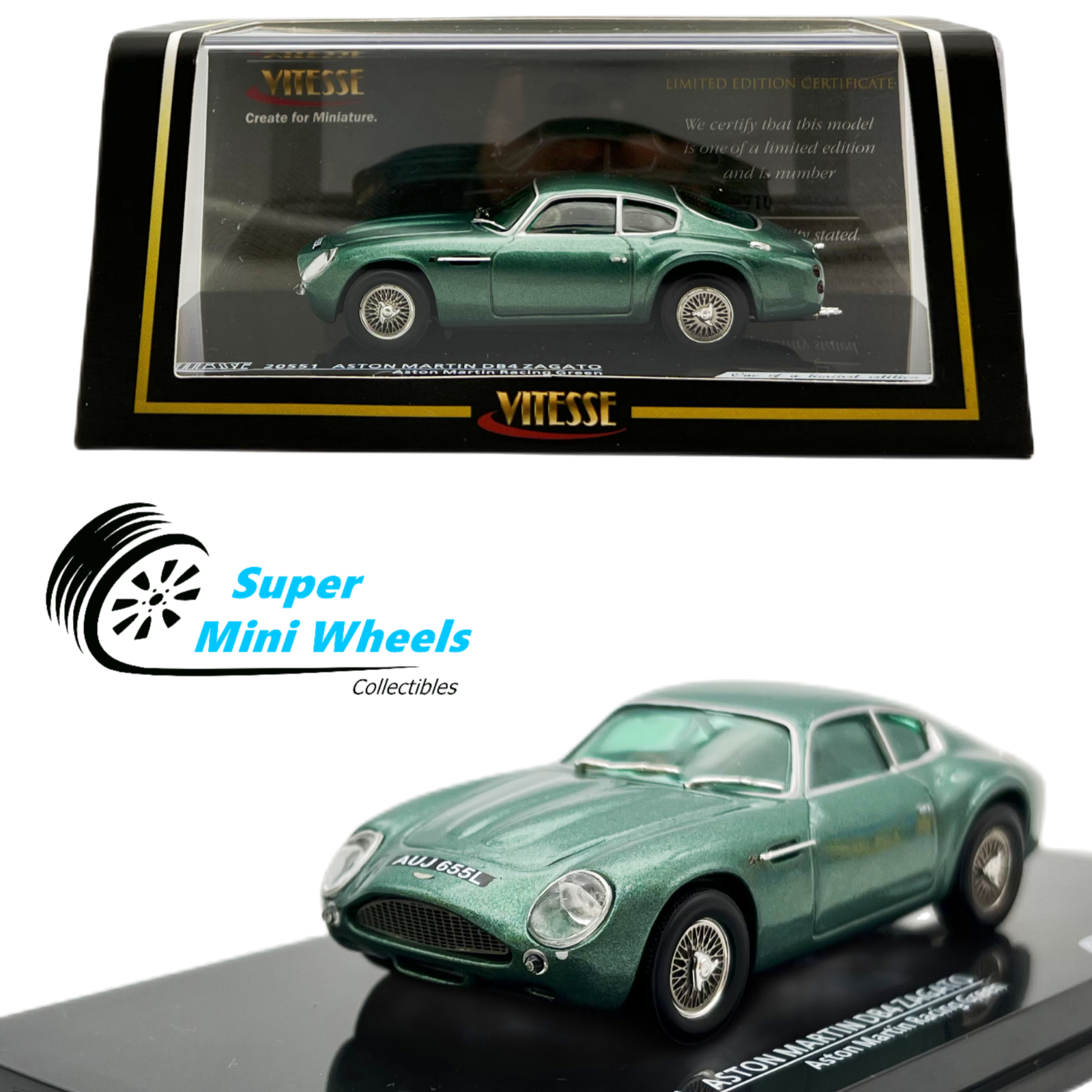 1/43　ビテス　　アストンマーチン DB4 GT ZAGATO 1961 chassis.no-0176R 1⁄43 SMTS ASTON MARTIN DB4GT \"ZAGATO\"