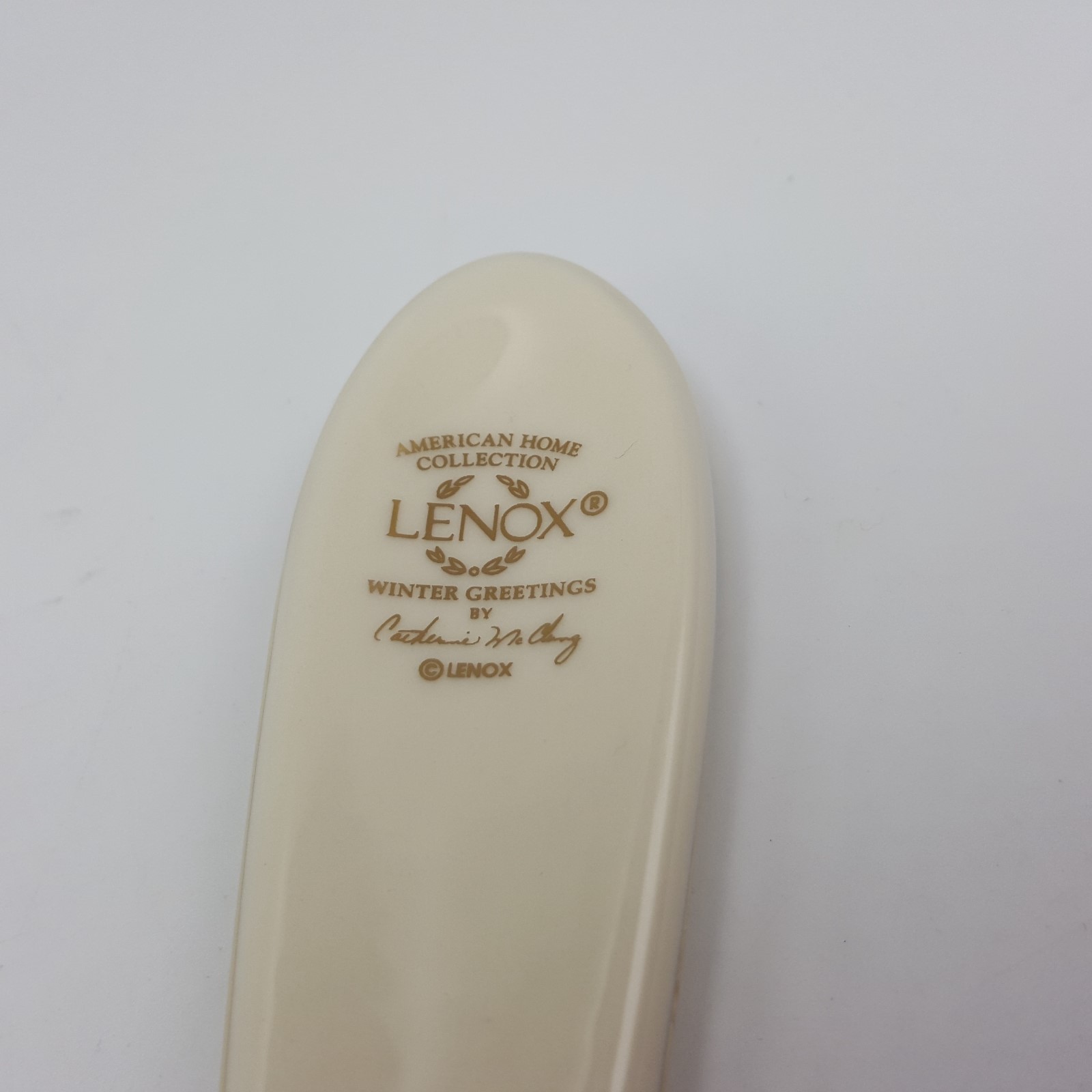 Lenox Winter Greetings cardinal Pie Server Ceramic Holiday Christmas