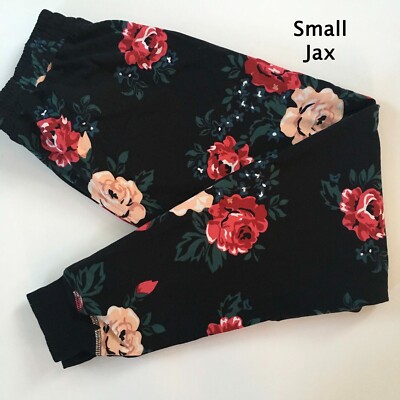 SMALL JAX LuLaRoe Joggers ~ FLORAL PATTERN ~ Sizes 6-8; nwt