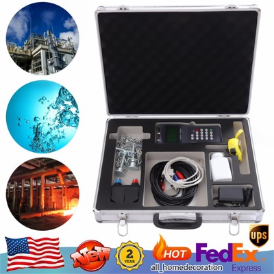Ultrasonic Liquid Flowmeter Portable Pipeline Flow Meter TDS-100H DN50-700 NEW