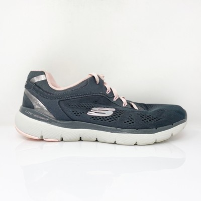 

Skechers Womens Flex Appeal 3.0 Moving Fast 13059 Серая повседневная обувь Кроссовки 10, Серый, Flex Appeal 3.0 Moving Fast