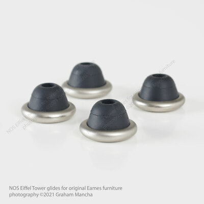 Eames Herman Miller Eiffel Tower DKR DSR DAR rubber boot glides SET OF 4