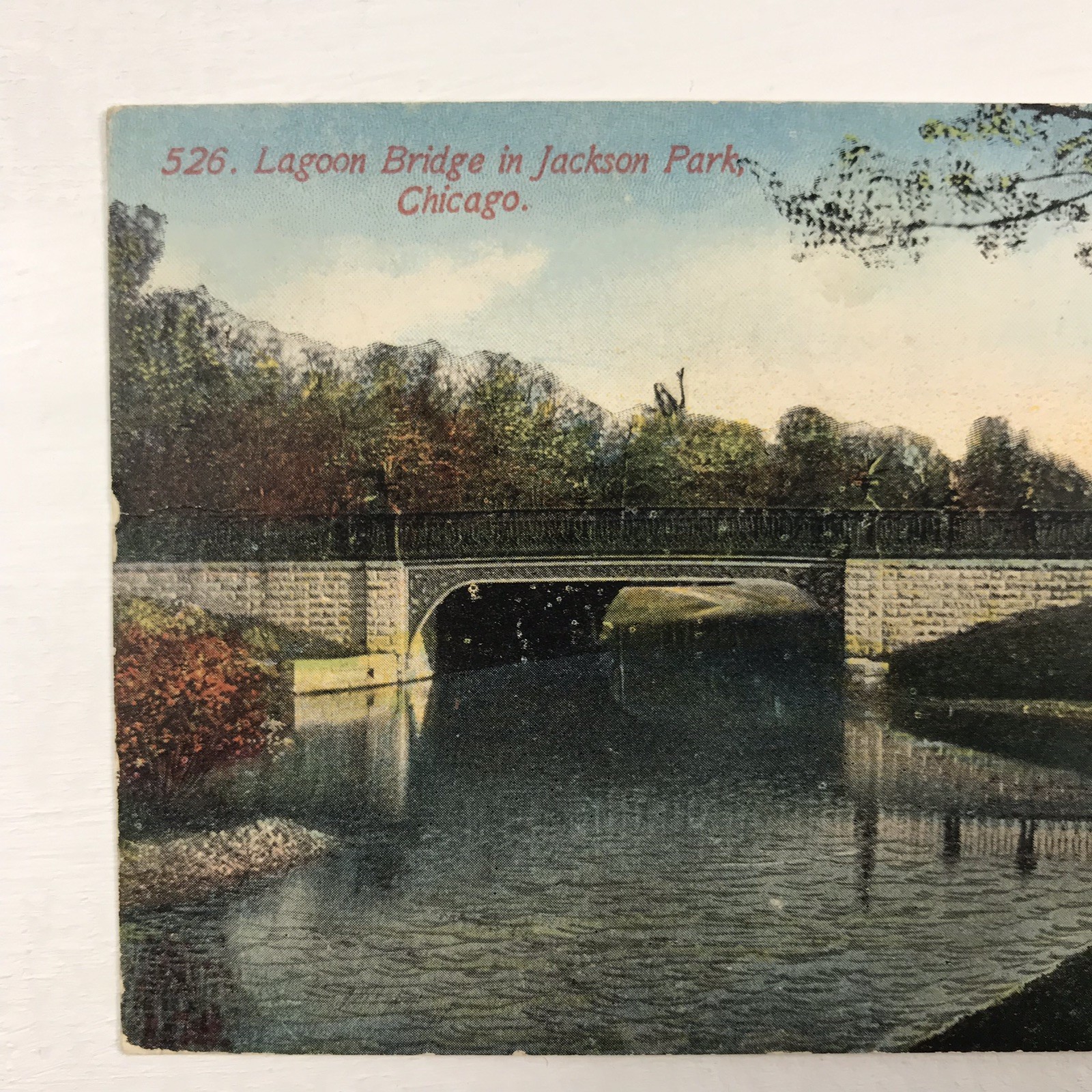C. 1910s 1913 Lagoon Bridge Jackson Park Chicago Illinois Antique VTG Postcard