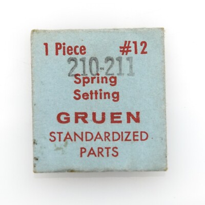 Gruen 210 Watch Movement Setting Spring Part #12