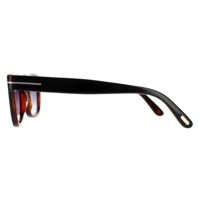 Pre-owned Tom Ford Sunglasses 0237 Snowdon 05b Black & Brown Smoke Gray Gradient