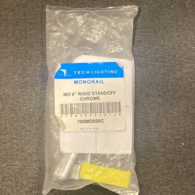 Tech Lighting 700MOS06C / MonoRail Chrome Rigid Standoff 6'' - DISCONTINUED