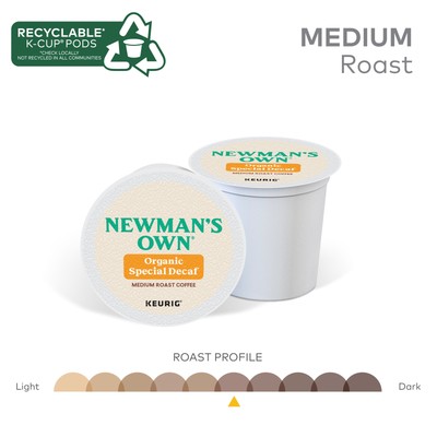 Newman's Own Organics Special Blend Decaf Coffee, Keurig K-Cup Pods, 24 Count