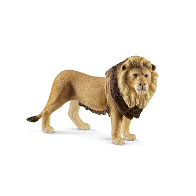Schleich Wild Life Realistic King of The Jungle Lion Toy Figurine - Highly Du...