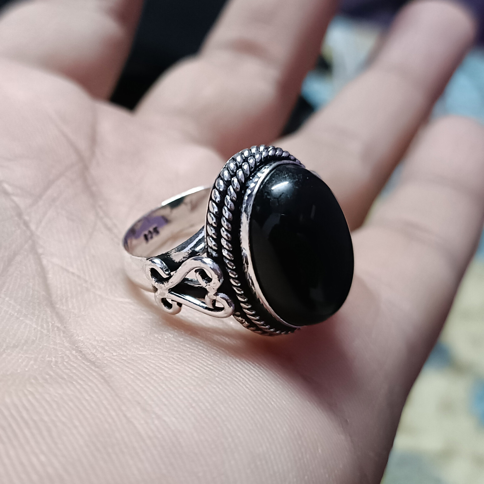 SILVER925 BIG ONYX STONE RING/シルバー/リング SILVER925 BIG ONYX STONE RING/シルバー/リング SILVER925 BIG