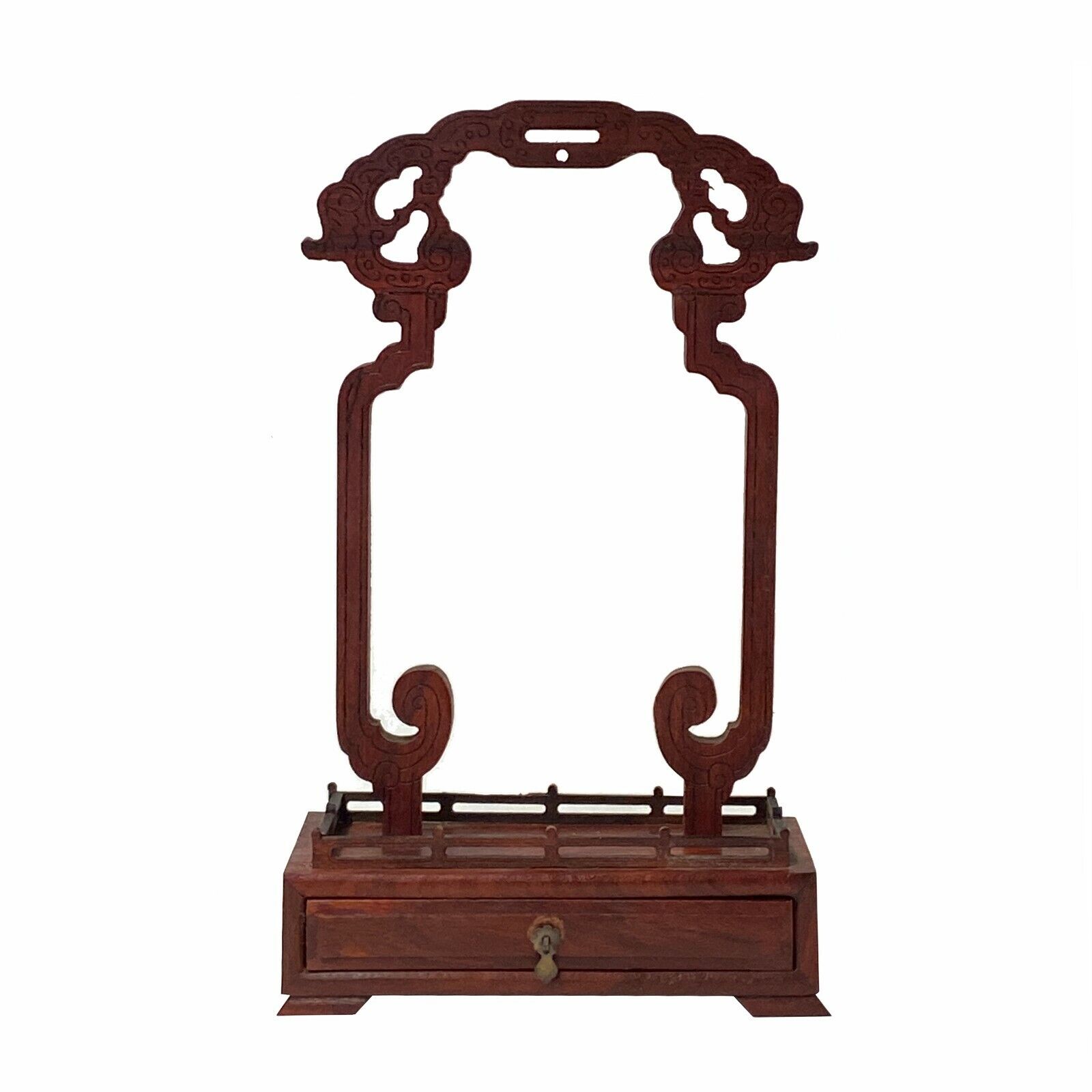 Chinese Rosewood RuYi Hanging Ring Display Stand - Miniature Easel ws1571S Chinese Rosewood RuYi Hanging Ring Display Stand - Miniature Easel ws1571S