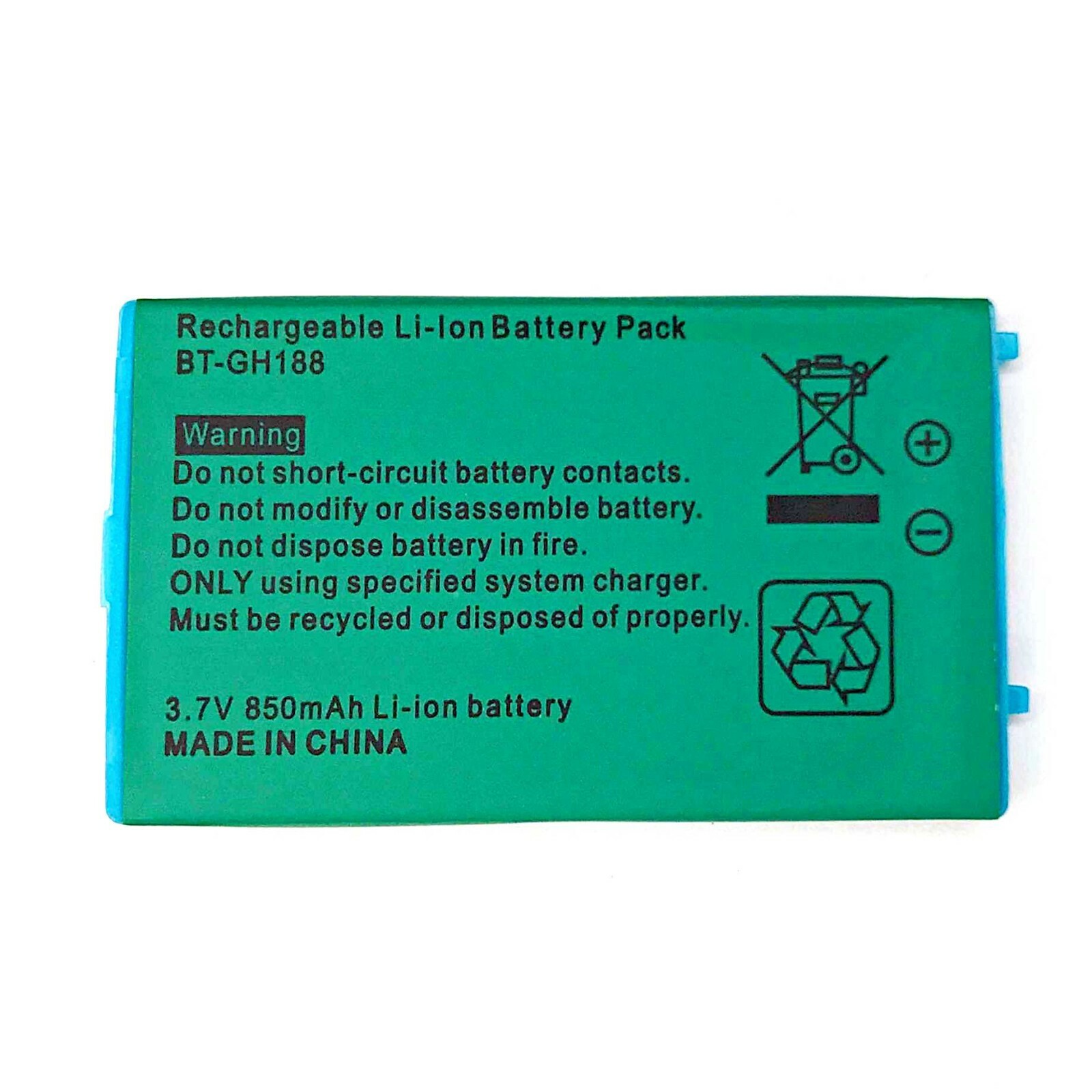 Gameboy Advance SP Battery Rechargeable 850mAh Nintendo Game Boy GBA Replacement